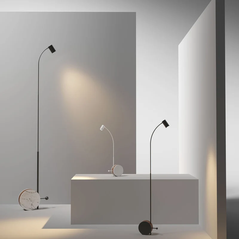 Adjustable Floor Lamp CHIOCCIOLA 09 by Ahlux for Lumen Center