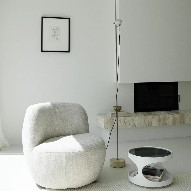 Lucien - 1-zit zetel - W74 D76 H71 - Verkrijgbaar in Mosgroen, Ivory Bouclé en Sandstone Weave