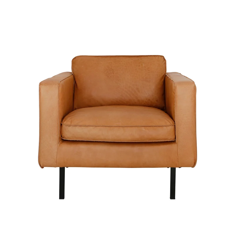 Lederen Fauteuil - Gordon - Cognac