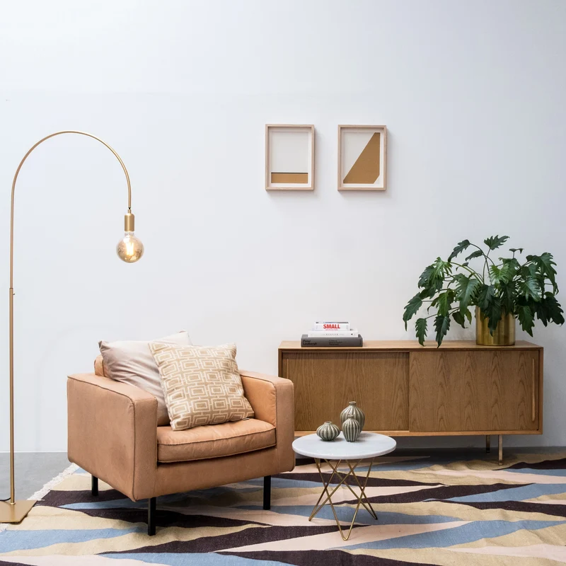 Lederen Fauteuil - Gordon - Cognac