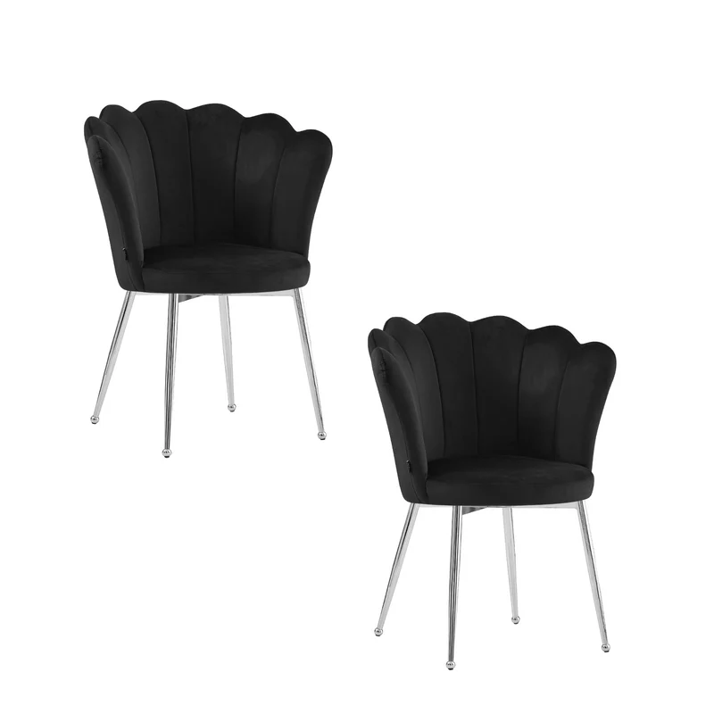 Chaise NYMPHÉA argenté