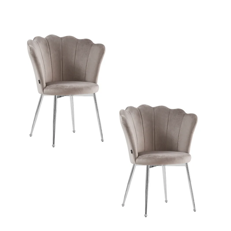 Chaise NYMPHÉA argenté