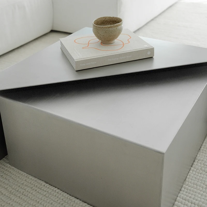Salontafel chrome Erbray - Stainless steel - Klein