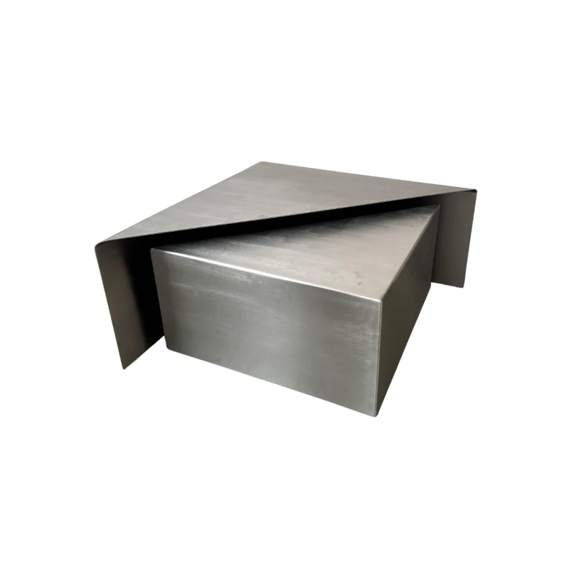 Salontafel chrome Erbray - Stainless steel - Klein