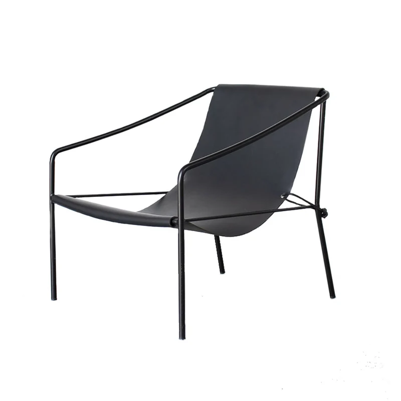 Zwart lederen Relaxstoel - Palermo - Zwart Leder