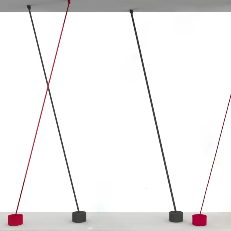 In Stock - Lamp ELASTICA Red by Studio Habits for Martinelli Luce