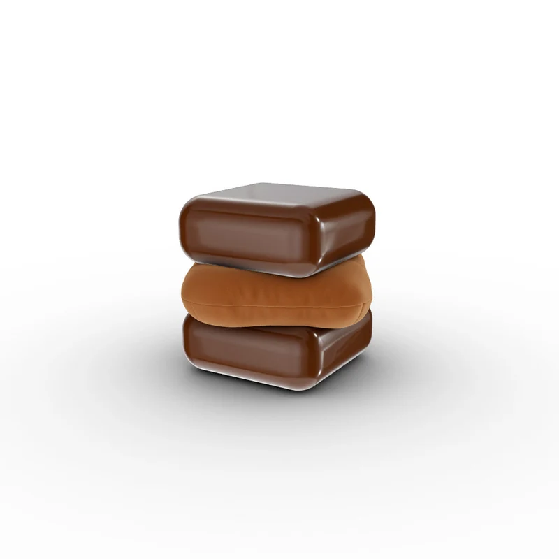 Wood and Leather Side Table SQUASH by Faye Toogood for Poltrona Frau