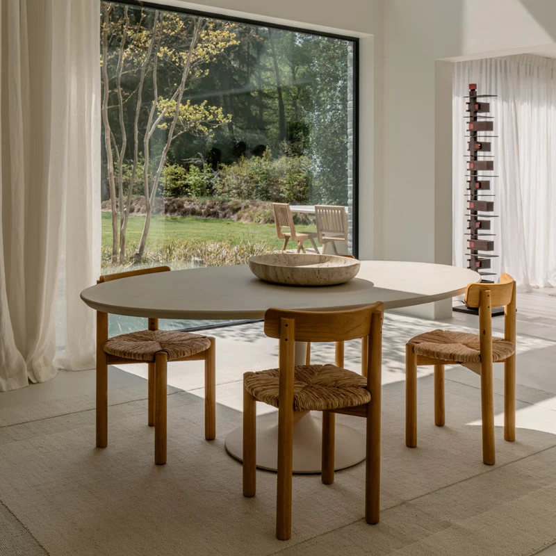 Eettafel Camille - 200 cm - MicroSkin - Tulip vorm