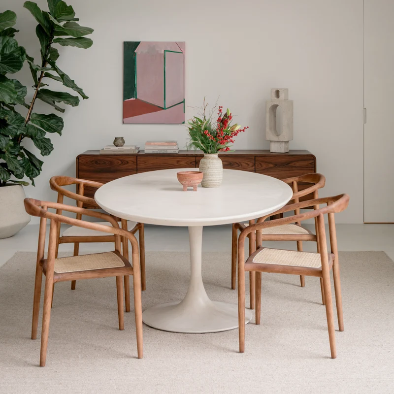 Eettafel Camille - 200 cm - MicroSkin - Tulip vorm