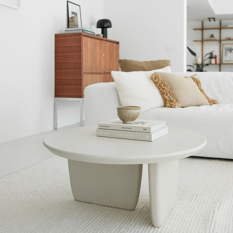 Rond salontafel organische - Rochelle - StoneSkin Latte