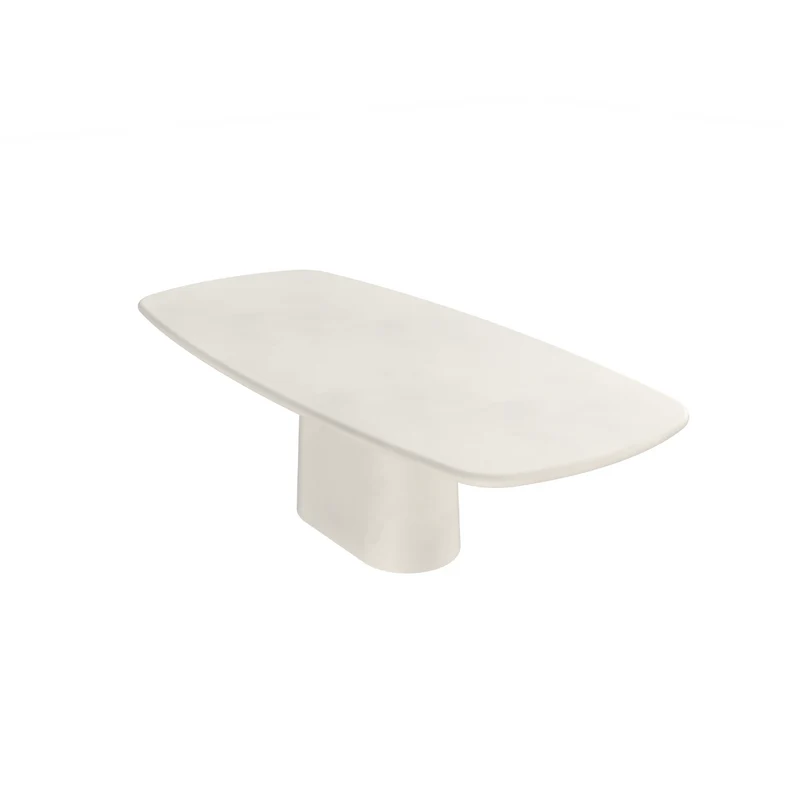 Rechthoekige eettafel - Ovale poot - StoneSkin - Lorient - Latte