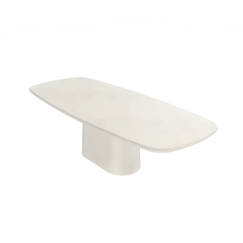 Rechthoekige eettafel - Ovale poot - StoneSkin - Lorient - Latte