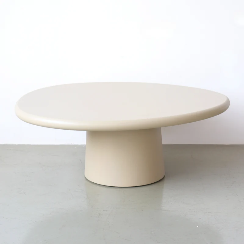 Salontafel rond betonlook organisch - Juno - StoneSkin - 90 cm