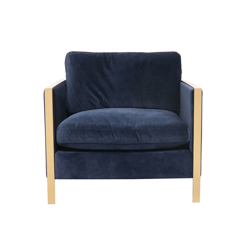 Velvet Fauteuil - Force 1 - Donkerblauw