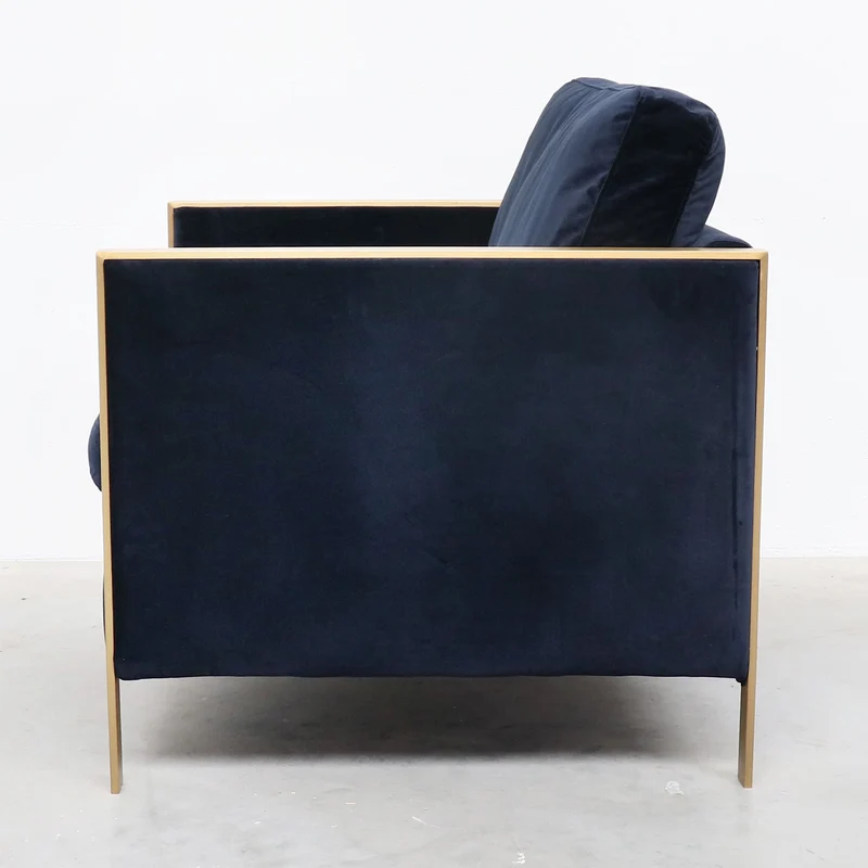 Velvet Fauteuil - Force 1 - Donkerblauw