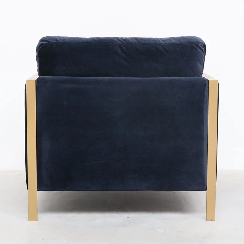 Velvet Fauteuil - Force 1 - Donkerblauw