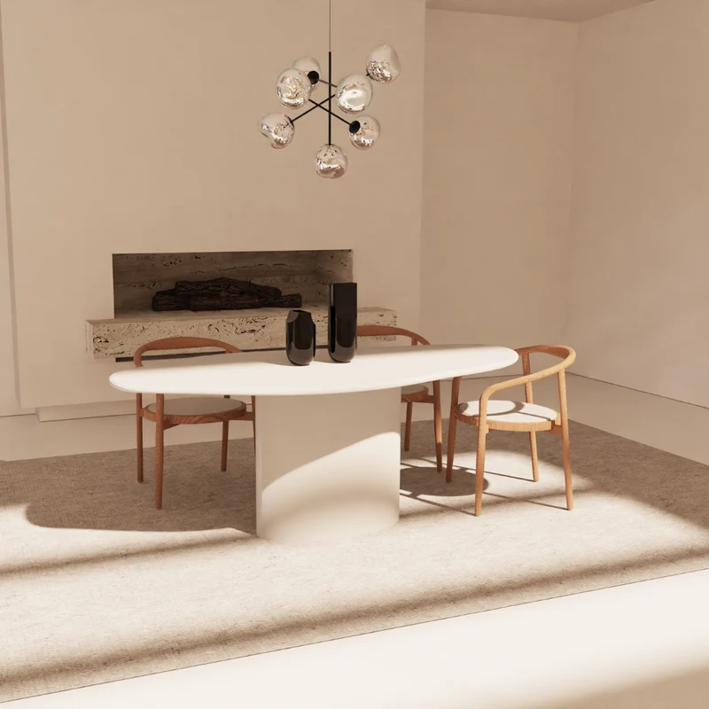 Organische eettafel - Reims - StoneSkin - 200 cm