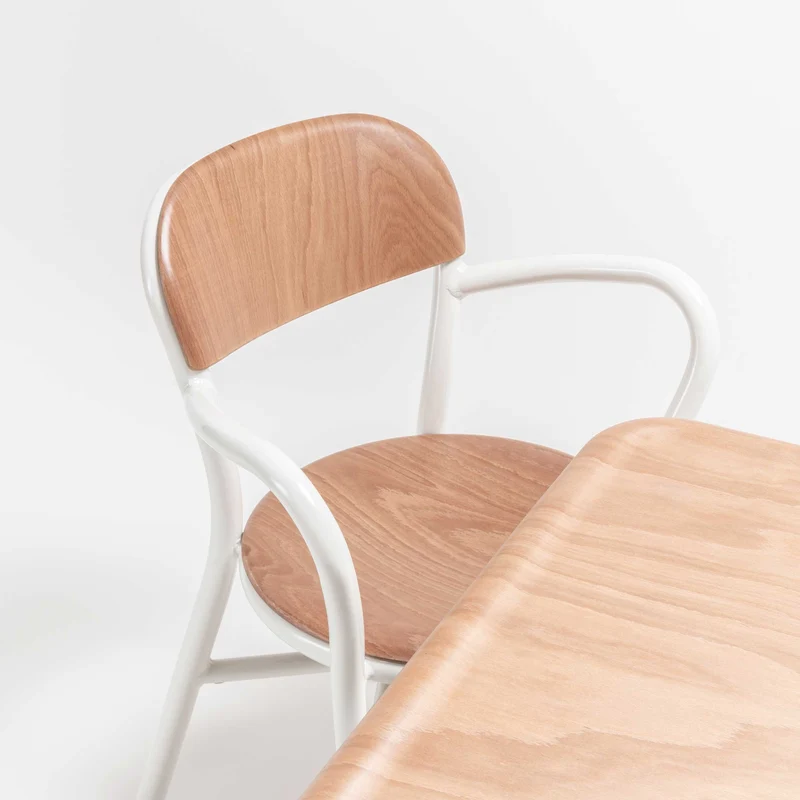 Stackable Armrest Chair PIPE by Jasper Morrison for Magis