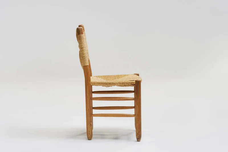 Set of 6 dining chairs 'Bauche n°19' by Charlotte Perriand