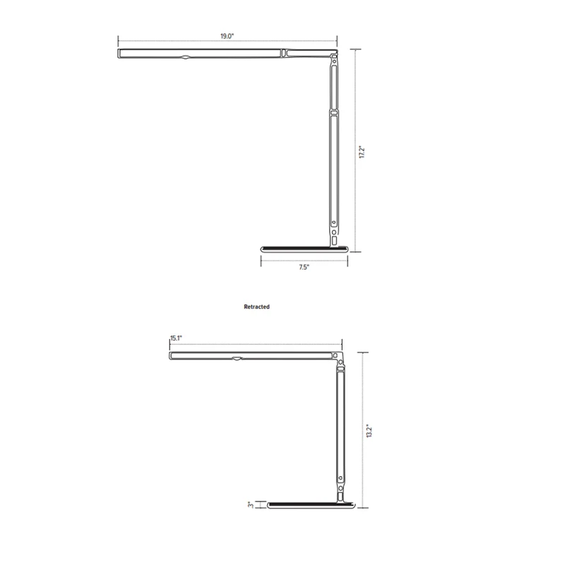 Lampe de bureau LED Lustre