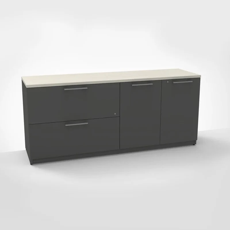Bahut classeur bibliothèque 72"L, Concept 400E