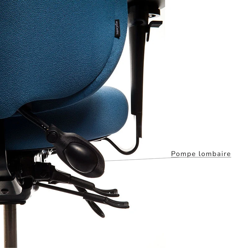 Chaise ergonomique avec appui-tête pour petite personne Aircentric2