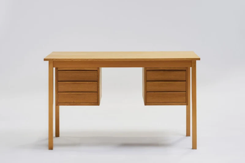 Oak desk, 1950s-1970s