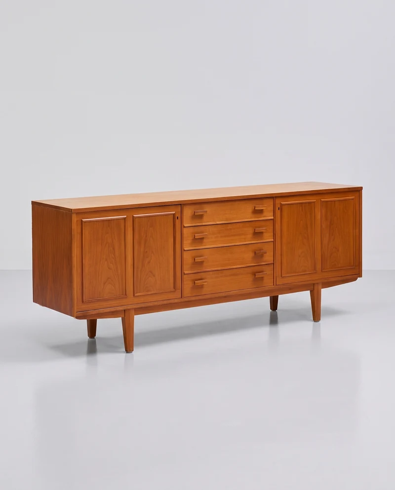 Walnut sideboard, 1950s-1970s