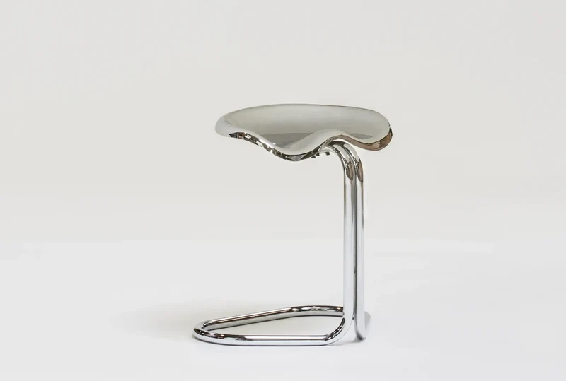 Metal stool by Rodney Kinsman