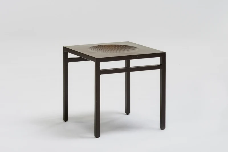 Aluminium stool 'Synthèse 2' by Christian Duc