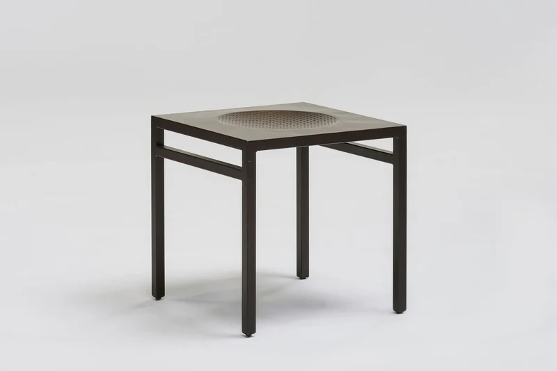 Aluminium stool 'Synthèse 2' by Christian Duc