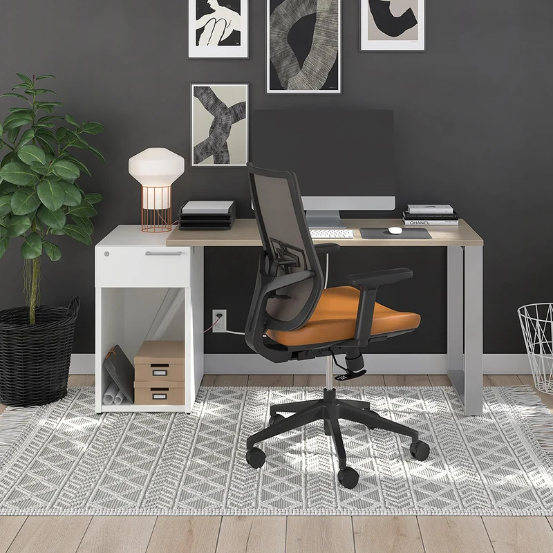 Petit bureau droit avec rangement Concept C.A.