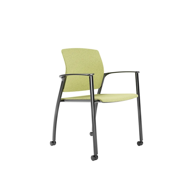 Chaise visiteur 4 pattes rembourrée avec bras - Série Firefly II 200UPH