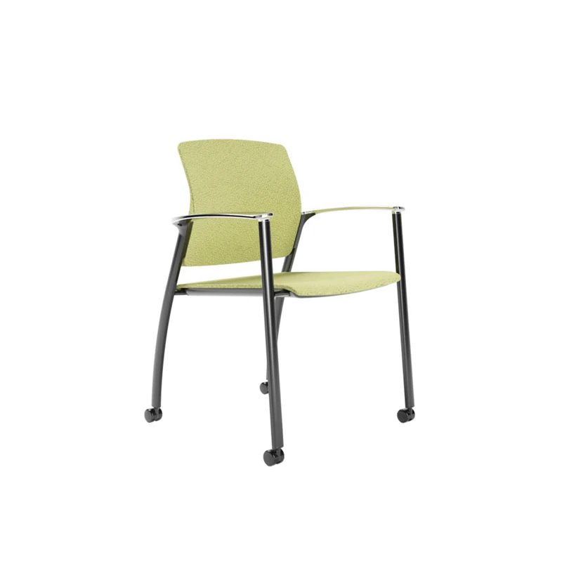 Chaise visiteur 4 pattes rembourrée avec bras - Série Firefly II 200UPH