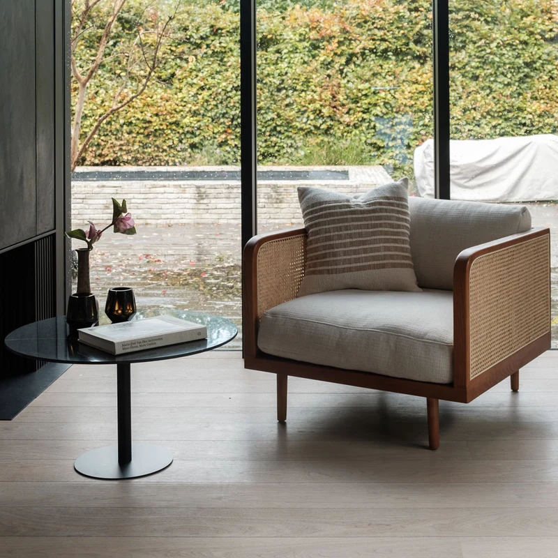 Jake Salontafel - Zwart Keramiek - Ø70×35cm - Zwart