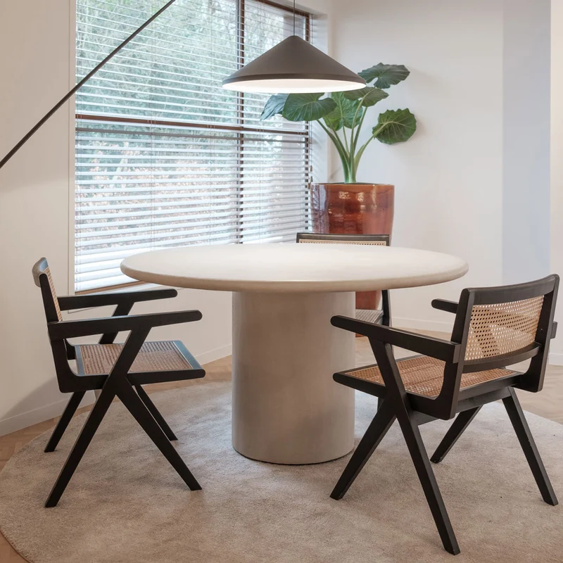 Ronde eettafel- Obi - Betonlook - StoneSkin - 140 cm