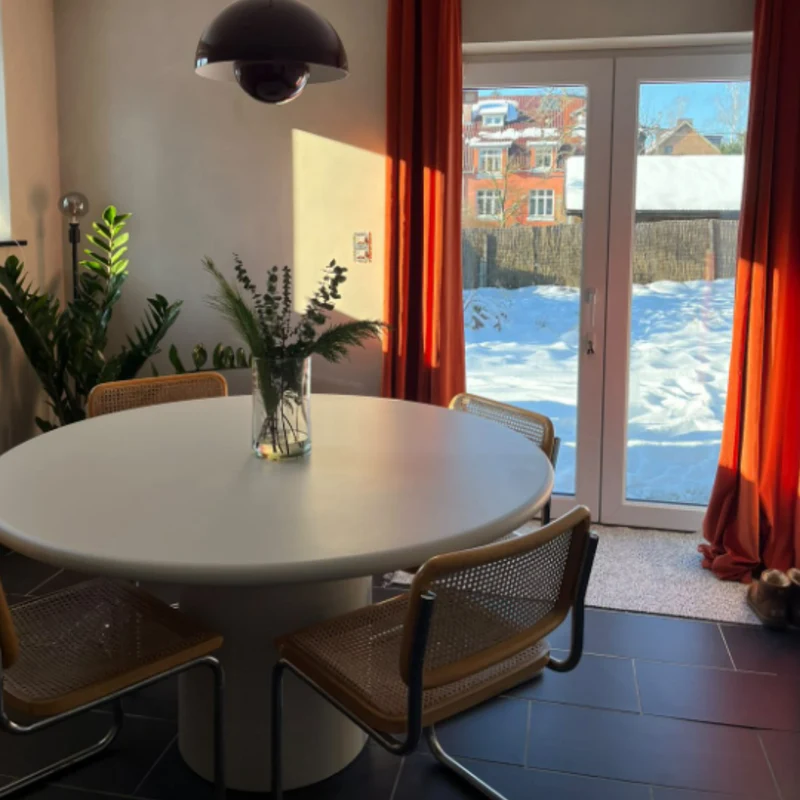 Ronde eettafel- Obi - Betonlook - StoneSkin - 140 cm