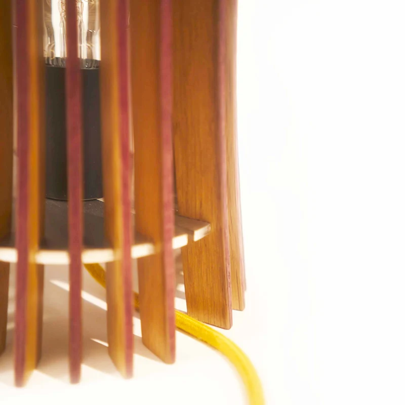 Wood Table Lamp NURI by Massimo Martino, Francesco De Luca e Andrea Riva for Winetage