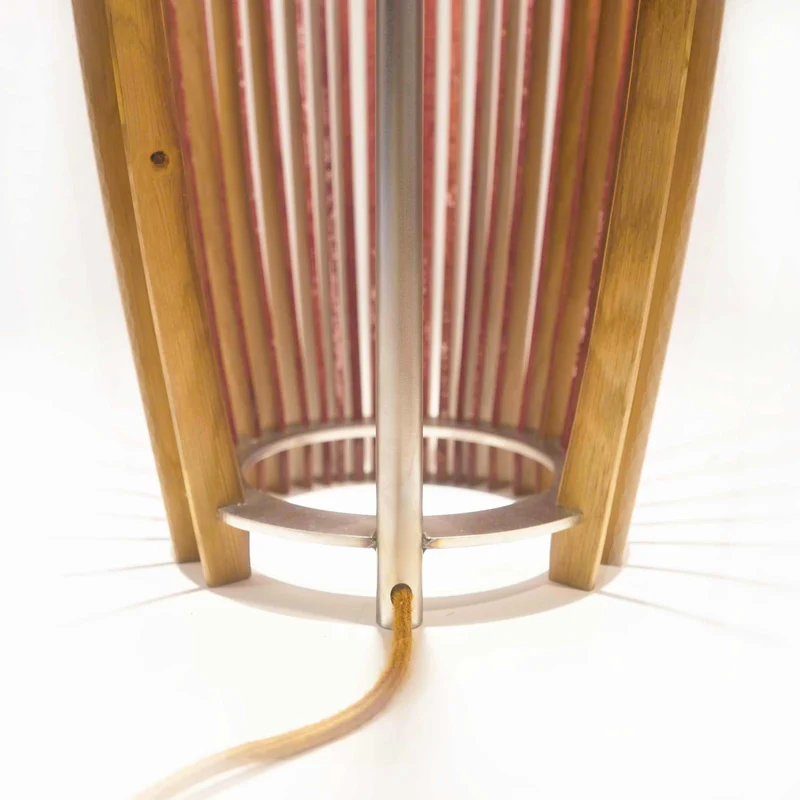 Wood Floor Lamp IBLA by Francesco De Luca e Andrea Riva for Winetage