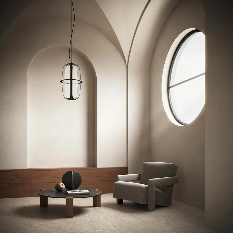 Glass Suspension Lamp KOOI by Studio Shuu for Kdln