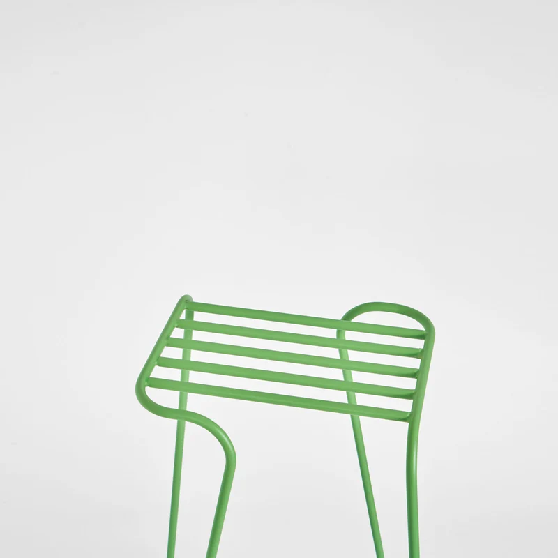 Outdoor Steel Stool SEEMS WIRE by Enrico Girotti for LapiegaWD