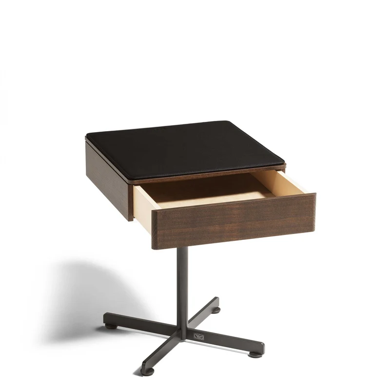 Leather Side Table BOB by Jean-Marie Massaud for Poltrona Frau