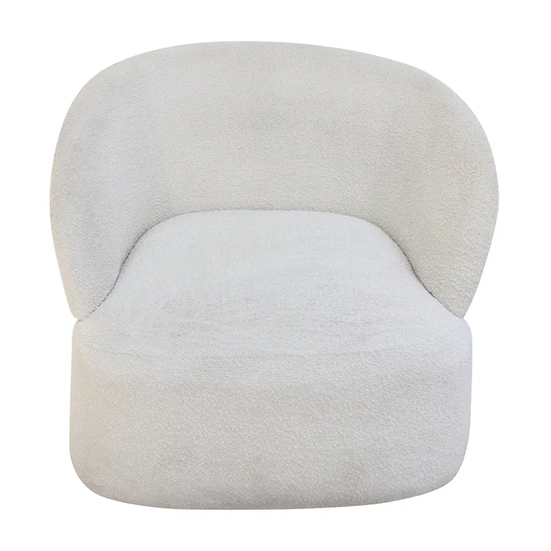 Barriel - Fauteuil - Wit Bouclé