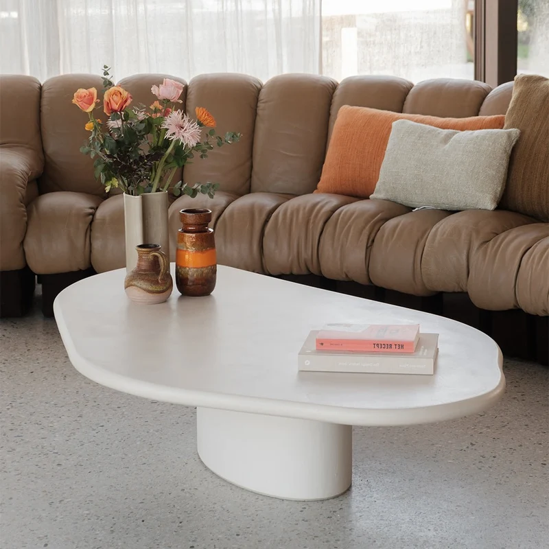 Salontafel Microskin organische vorm - Strasbourg - 160 cm
