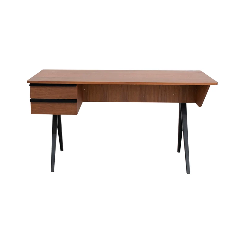 Walnoten bureau met 2 lades - Dijon - 140 cm