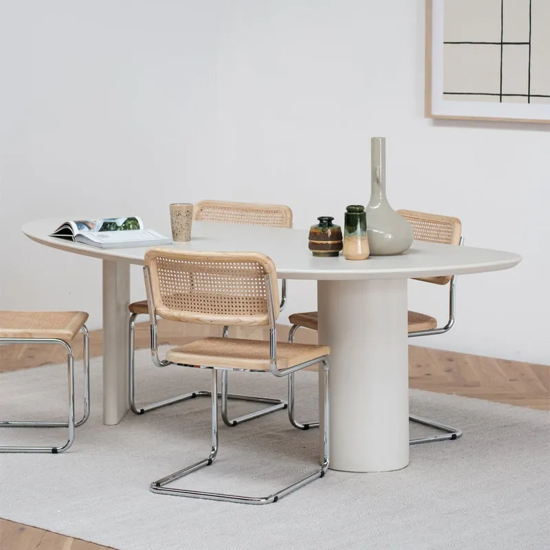 Rouen - Ovale eettafel - Microskin - 220 cm