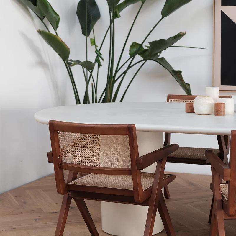Astrid - mortex look eettafel - 240 cm - Microskin