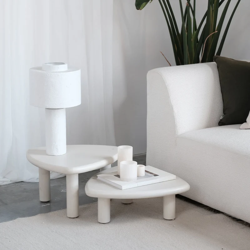 Bijzettafel Mortex look - Tacy - Hoog