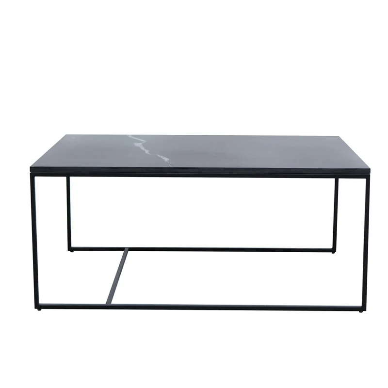 Keramische Salontafel - Miles - Zwart Keramiek - 90×60×40cm