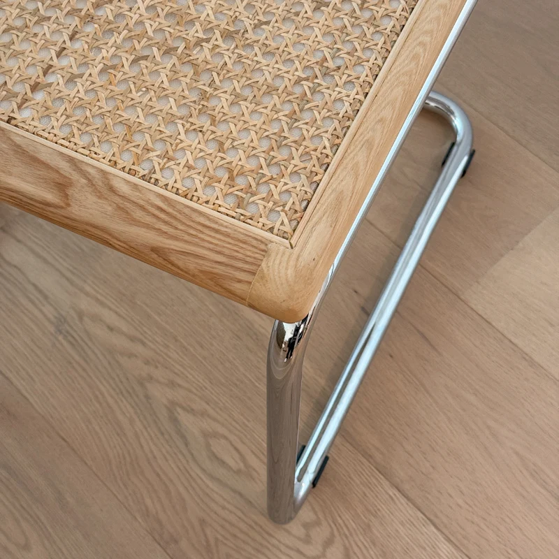 Stoel in Natuurlijk Riet - Rotan zitting - Swing